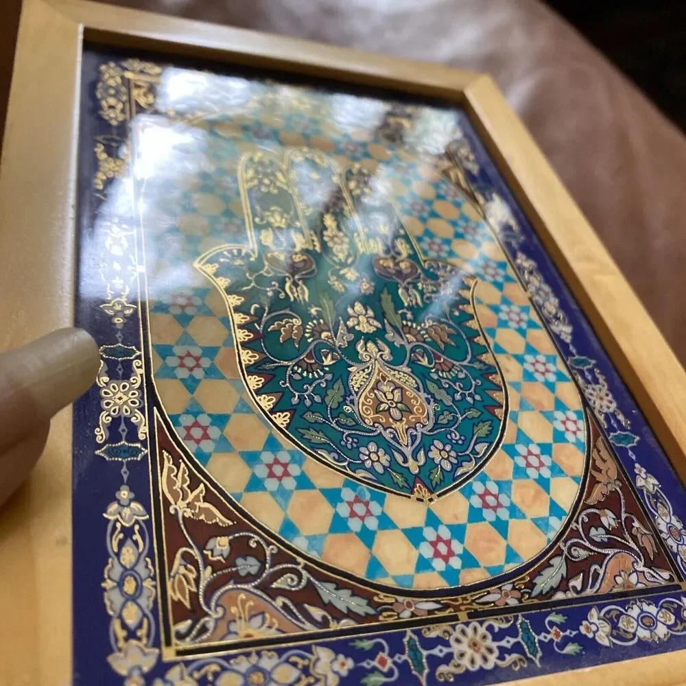 Hebrew Jewish Hamsa Blessing Music Jewelry Box
